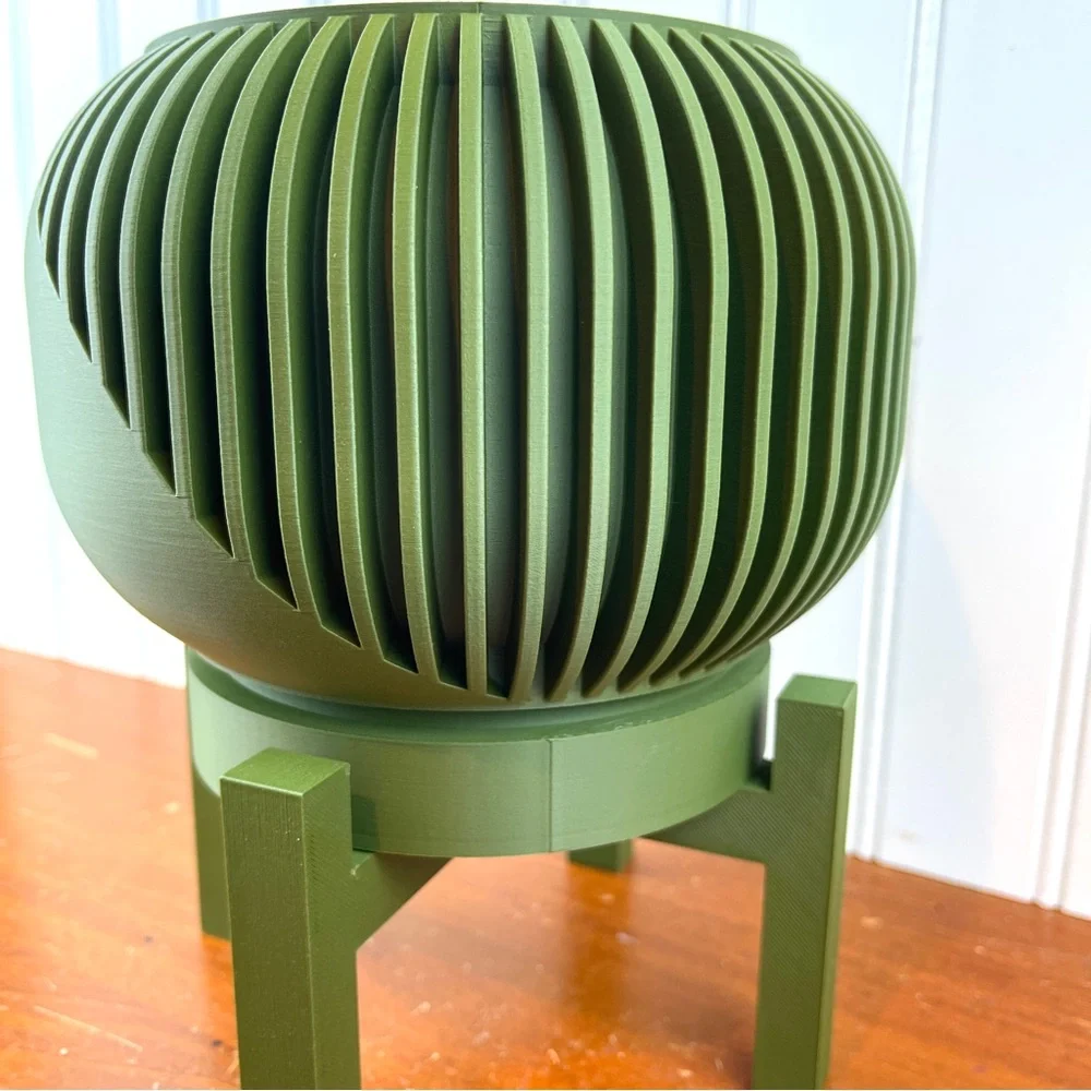 Indoor Flower Pot,The Narvo Planter Pot w/ Drainage Hole & Drip Tray
